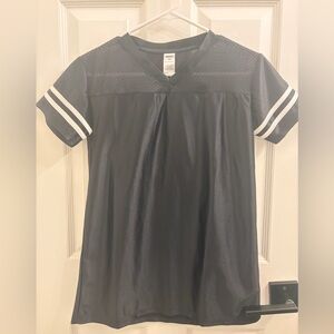 Balera Black Mesh V-Neck Top